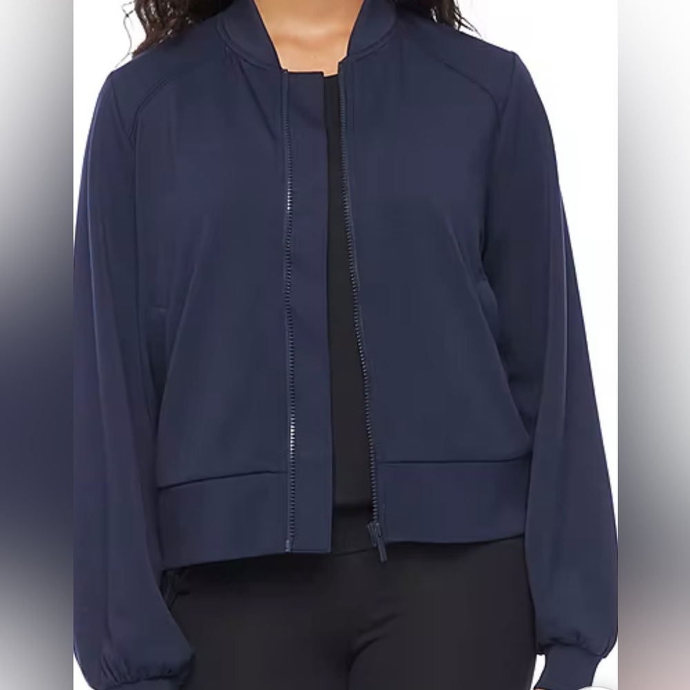 Stylus Lightweight Bomber Ladies Jacket in Navy blue size L